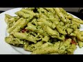 Pesto Pasta/Basil Penne Pasta with Parmesan Cheese