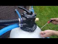 installing a sand filter and super pump to coleman power steel deluxe pool