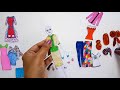 DIY Paper Doll For Dress up Game/ Handmade Paper Doll With Many Paper Doll Dresses Crafts