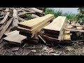 Amazing teak wood sawmill skills and techniques || great old grandfather.