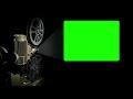 Film Projector Green Screen Footage
