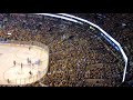 Boston Bruins fans sing Bon Jovi at TD Garden during Bruins/Maple Leafs Game 5