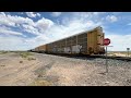 Union Pacific Eastbound Manifest on the Carrizozo Sub at Texas/New Mexico State Line.