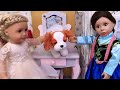 American Girl Doll Spa Day for her Wedding Party - PLAY DOLLS explore family traditions