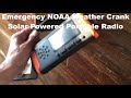 Emergency NOAA Weather Crank Solar Powered Portable Radio Unboxing