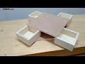 Make A Unique Wooden Box, Cool Way to Open - Woodworking