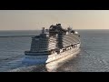 NORWEGIAN PRIMA leaving port of Amsterdam | Norwegian Cruise Line | Drone 4K |