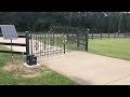 Platinum Access Solar-Powered Gate Opener on Wrought Iron