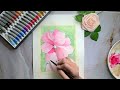Easy Watercolor Cherry Blossom Painting Tutorial