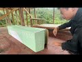 1 week to build a bamboo sofa and bed for a bamboo house【Water Dweller】