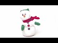 #10321 - Gemmy Mini Dancing Snowman Stock Video