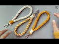 How to Make Macrame Wristlet Keychain Using Chinese Crown Knot | Macrame Wristlet Keychain Tutorial