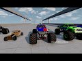 Epic High Speed Monster Truck Jump And Crashes #59 | BeamNG Drive | BeamNG ASna