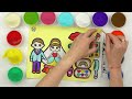 Cute couple and makeup kit sand painting for kids and toddlers || ABCD rhymes song