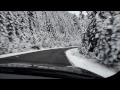 Driving on the WA-123 through Mt Rainier National Park