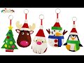 how to make a simple puppet santa ornament christmas tree