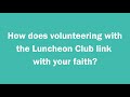 Luncheon Club at The Height Methodist Community Church