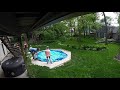 Building a pool platform on our uneven backyard