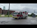 Kitchener Fire Department Car 123, Rescue 12, Pump 11 & Aerial 11 Responding