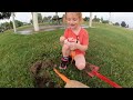 Girl Dad - Metal Detecting for Treasure in Cheektowaga, New York Park