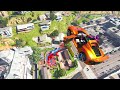 GTA 5 Water Ragdolls Yellow-Spiderman vs Red-Spiderman Jumps/Fails (Euphoria Physics)