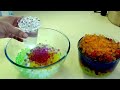 Watch these Magic Jelly Balls Growing In Water * Learn New Colors *