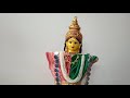 Lakshmi Narayan idol decoration at home, how to drape saree and dhoti for Idol for puja & kalyanam