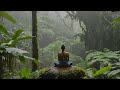 Beautiful relaxing music. for meditation and sleep, ambient rainforest, with soothing rain sounds.