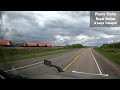 Passing A CPKC Manifest Train In Saskatchewan