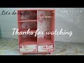 DIY How to make Miniature Wardrobe /Closet with shoe box | Miniature Furniture /barbiedoll furniture