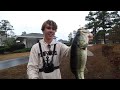 Fishing URBAN CANALS For Aggressive BASS! (In a STORM)