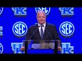 Mark Stoops' Main Room Speech at SEC Media Days | Kentucky Football