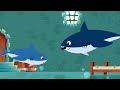 My Baby Shark Swims In The Ocean - Kids Songs and Nursery Rhymes - My Bonnie Lies Over The Ocean