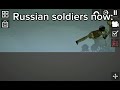 Russian soldiers then vs now
