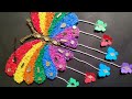 Unique Butterfly Wall Hanging Craft Using Rice| Home Decoration Ideas