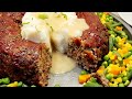 Meat Loaf Made in a Bunt Pan Using Stove Top Stuffing and Onion Soup Mix.