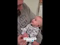 Baby gets hearing aids to hear for the first time ❤️