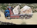 Awesome Mountain Manufacturing Stone Cutting & Truck Loading, Marbile Making
