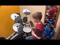 Drum cover Seven Nation Army (by a 7 yr old)