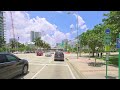 Driving Downtown Miami to Miami Beach - 4k virtual tour (loop) with Hi-Fi Live Street Sound