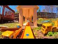 Hot Wheels Backyard Mega Track with 3 Waterslides and Leaf-Blower Launcher (BOOSTED)