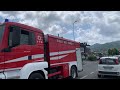[4K] PARTENZA APS MAN E ABP MAN VVF AULLA IN EMERGENZA - FIRE ENGINE AND TANKER RESPONDING CODE 3