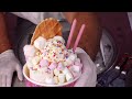 I Turn 1000 Marshmallows Into Rainbow Ice Cream Rolls! (-30°C) | ASMR (no talking)