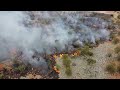 Drone footage of central Australian scrub fire Dec. 2022