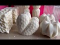 Wicking, pouring and demoulding Soy wax decorative candles | New candle shapes - part 2