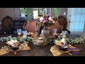 HOW TO SET A ELEGANT SPRING TIME TABLESCAPE #tablescapetuesdays24