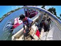 Salvaging a Sunk 25' Boat Out of South Florida Inlet, Parbuckle, and Tow In To Safe Harbour