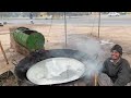 How to make Jaggery || Gurr bnany ka traika #jaggery #punjab