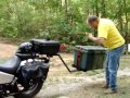 Single wheel motorcycle trailer