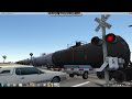 Union Pacific Frieght Train Crossing Country Crossing In Run8 Train Simulator